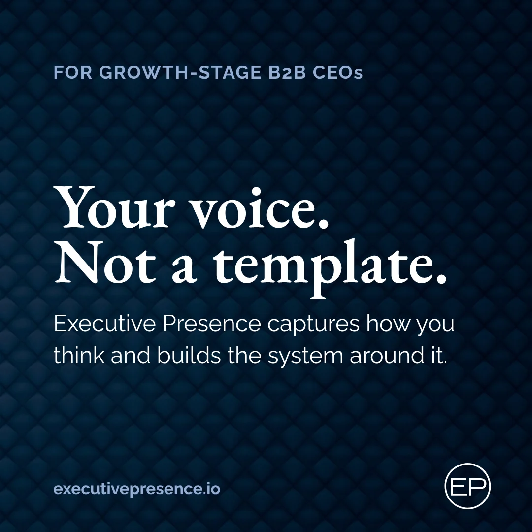 How executive thought leadership works at Executive Presence