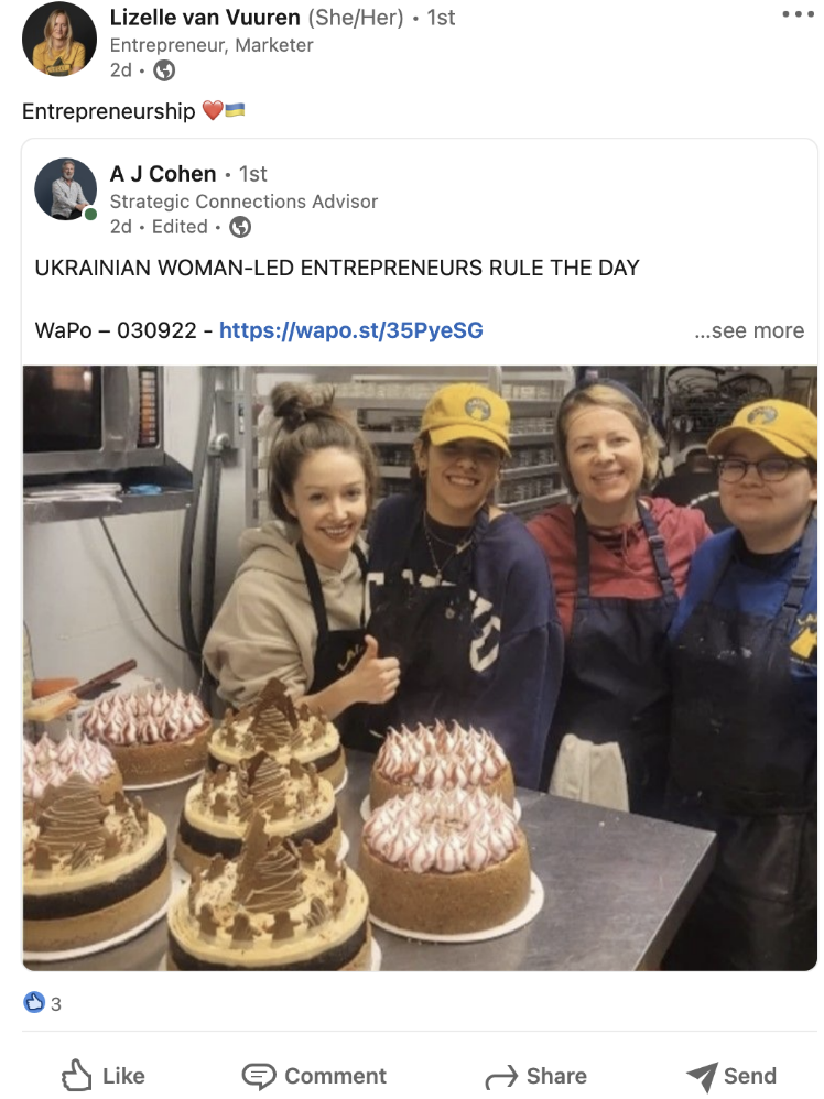 Lizelle Van Vuuren Post Screenshot
