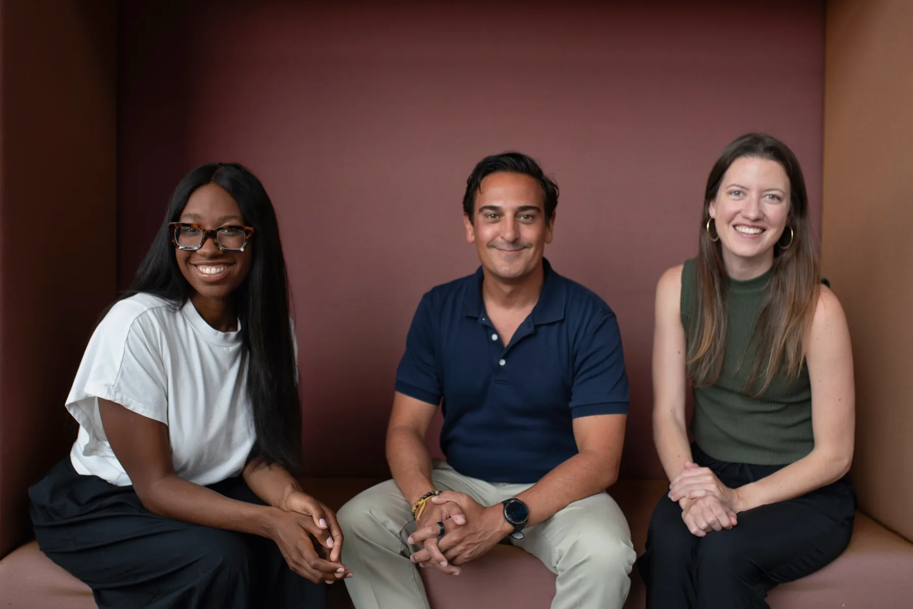 The Executive Presence team, Jordan Davis, Justin Nassiri and Shelby Lawson
